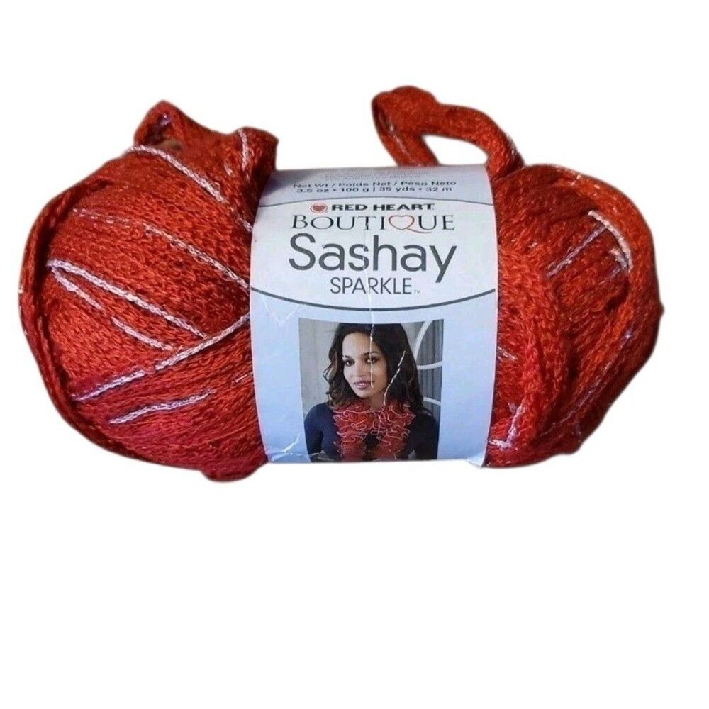 Red Heart Boutique Sashay Sparkle 1929 Red Hot Lot 236-A